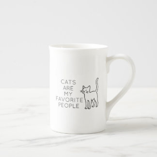 Cats are my favorite people porzellantasse