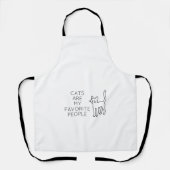 Cats are my favorite people schürze (Vorderseite)