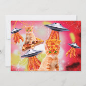 Cats, Bacons und ufos Einladung (Rückseite)