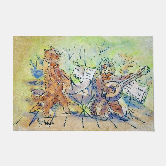 Cats Band, Louis Wain Fußmatte (Vorderseite)
