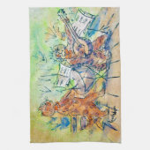 Cats Band, Louis Wain Geschirrtuch (Vertikal)