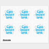 Cats Before Tasks Aufkleber (Blatt)