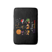 Cats Black Cat Halloween und fröhliches Weihnachts Badematte (Vorderseite Vertikal)