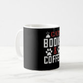 Cats Books & Coffee v2 Kaffeetasse (Vorderseite Links)