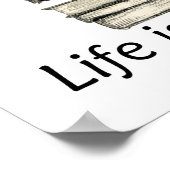 Cats Books Life is Sweet Poster (Ecke)