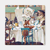 Cat's Breakfast Time, Louis Wain Magnet (Vorne)