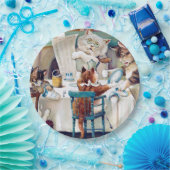 Cat's Breakfast Time, Louis Wain Pappteller (Party)