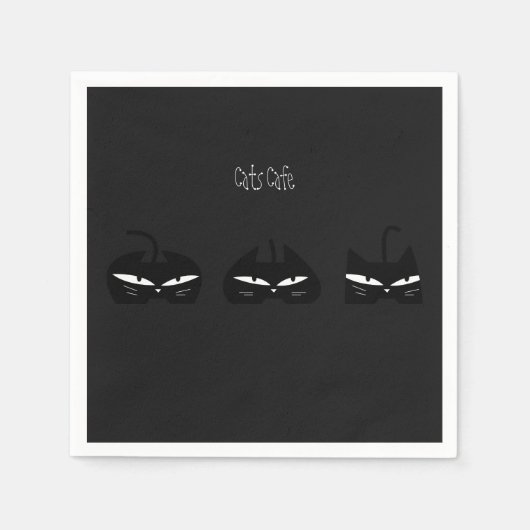 Cats Cafe Serviette (Vorderseite)
