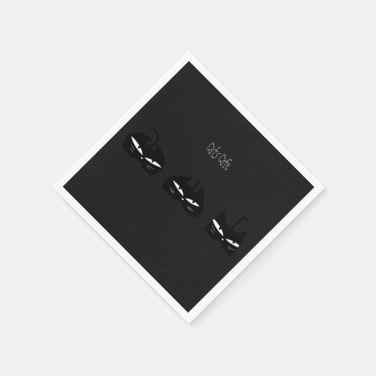 Cats Cafe Serviette (Ecke)