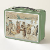 Cats Carol Singing by Louis Wain   Metall Brotdose (Rückseite)