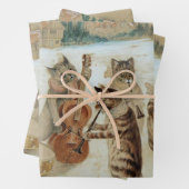 Cats Carol Singing von Louis Wain Geschenkpapier Set (Beispiel)