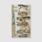 Cats Carol Singing von Louis Wain Magnetkarte (Vorderseite)