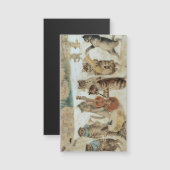 Cats Carol Singing von Louis Wain Magnetkarte (Vorne/Hinten)