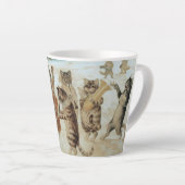 Cats Carol Singing von Louis Wain Milchtasse (Rechte Ecke)