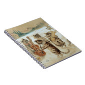 Cats Carol Singing von Louis Wain Notizblock (Rechte Seite)