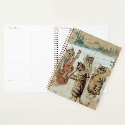 Cats Carol Singing von Louis Wain Planer (Anzeige)