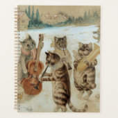 Cats Carol Singing von Louis Wain Planer (Vorderseite)