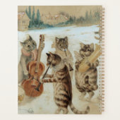 Cats Carol Singing von Louis Wain Planer (Rückseite)