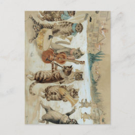 Cats Carol Singing von Louis Wain Postkarte