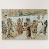 Cats Carol Singing von Louis Wain Puzzle (Horizontal)