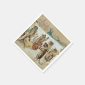 Cats Carol Singing von Louis Wain Serviette (Ecke)