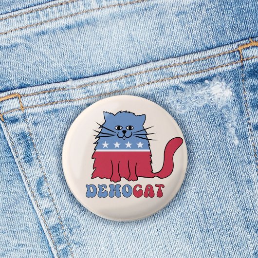 Cats Cat Ladys for Kamala Harris Abstimmung 2024 Button