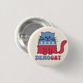 Cats Cat Ladys for Kamala Harris Abstimmung 2024 Button (Vorne & Hinten)