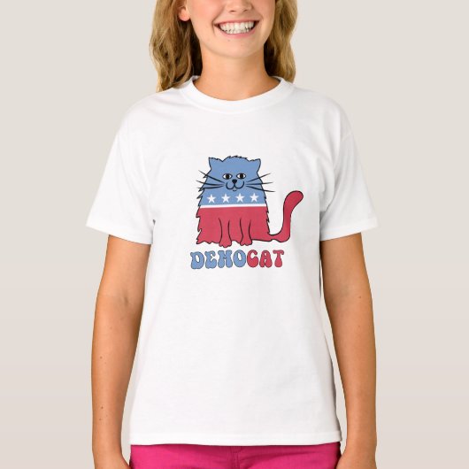 Cats Cat Ladys for Kamala Harris Abstimmung 2024 T-Shirt (Vorderseite)