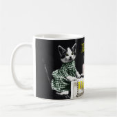 Cats celebrating a birthday with cake and candles kaffeetasse (Links)