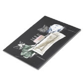 Cats celebrating a birthday with cake and candles notizblock (angewinkelt)