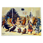 Cat's Christmas Party, Louis Wain große Geschenkta Geschenktüte (Vorderseite)