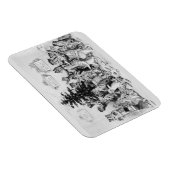 Cats Christmas Party Louis Wain Magnet (Rechte Seite)