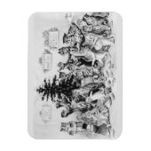 Cats Christmas Party Louis Wain Magnet (Vertikal)