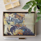 Cat's Christmas Party, Louis Wain Seidenpapier (Geschenk)