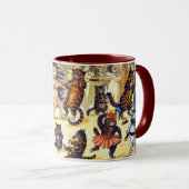 Cat's Christmas Party, Louis Wain Tasse (VorderseiteRechts)