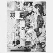 Cats Classroom Discipline, Louis Wain Fleecedecke (Vorderseite)