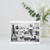 Cats Classroom Discipline, Louis Wain Postkarte (Stehend Vorderseite)