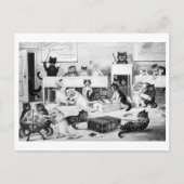 Cats Classroom Discipline, Louis Wain Postkarte (Vorderseite)