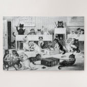 Cats Classroom Discipline, Louis Wain Puzzle (Horizontal)