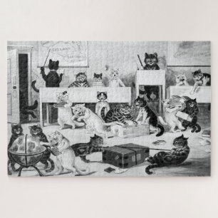Cats Classroom Discipline, Louis Wain Puzzle