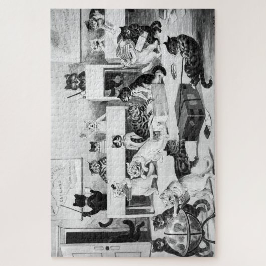 Cats Classroom Discipline, Louis Wain Puzzle (Vertikal)