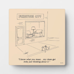 Cats Clawing Möbel Fotoplatte