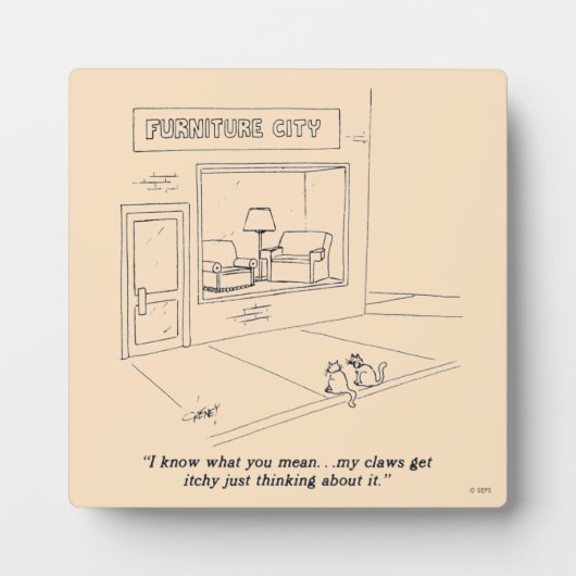 Cats Clawing Möbel Fotoplatte (Vorderseite)