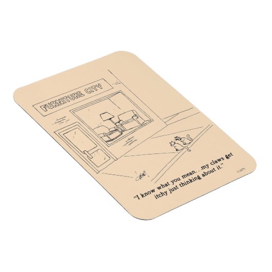 Cats Clawing Möbel Magnet (Rechte Seite)