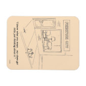 Cats Clawing Möbel Magnet (Horizontal)