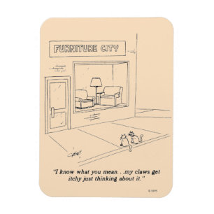 Cats Clawing Möbel Magnet