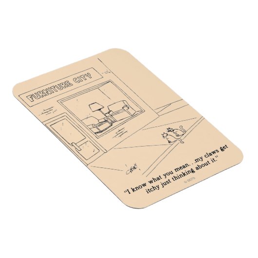 Cats Clawing Möbel Magnet (Rechte Seite)