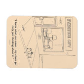 Cats Clawing Möbel Magnet (Horizontal)