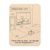 Cats Clawing Möbel Magnet (Vertikal)