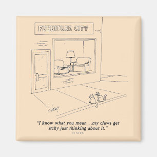 Cats Clawing Möbel Magnet